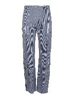 Pantaloni cargo ampi a righe