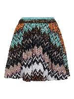 Gonna plissettata in Chevron