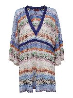 Abito corto a zig zag