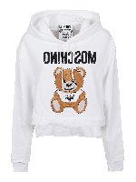 Felpa con logo Teddy e cappuccio