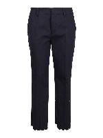 Pantaloni chino con fondo smerlato