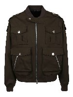 Bomber in cotone stretch