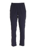 Pantalone blu scuro con patch logo