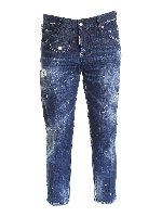 Jeans Cool Cropped destroyed blu