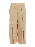 Pantalone palazzo beige