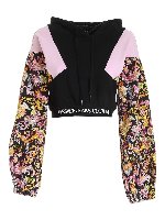 Felpa crop stampa Versailles