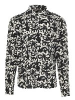 Camicia paisley nera e bianca