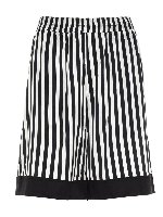 Bermuda a righe neri e bianchi