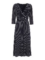 Abito lungo a righe blu