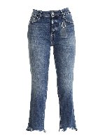 Jeans Carma blu effetto destroyed blu