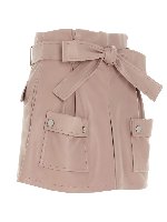 Shorts con tasche frontali rosa antico