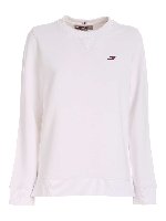 Felpa con spacchetti bianca