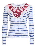 Pull con ricamo in sangallo