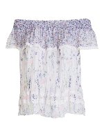 Blusa in viscosa stampa liberty