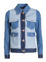 Camicia in denim multicolore