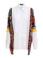 Camicia con dettagli patchwork