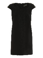 Abito con inserto in pizzo