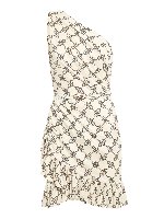 Abito monospalla stampa morsetto