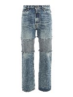 Jeans straight fit a vita alta