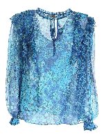 Blusa in creponne floreale