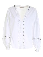Blusa con borchiette