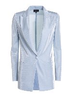 Blazer monopetto effetto metallico
