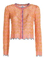 Cardigan in misto viscosa Chevron