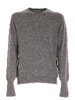 Pullover color tortora in cashmere