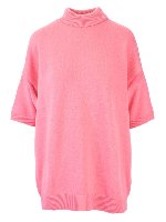 T-shirt in cashmere oversize rosa