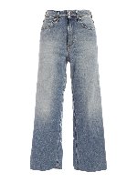Jeans Spear gamba larga blu