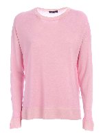 Pullover girocollo rosa