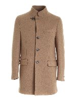 Cappotto Gancio Fay color cammello