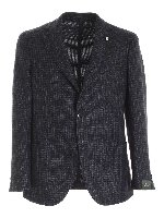 Giacca a quadretti blu