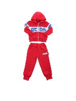 Set felpa e pantalone rossi