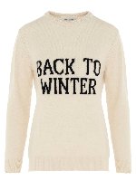 Pullover Back To Winter bianco