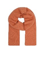 Sciarpa doble face arancione e beige