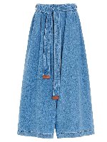 Jeans Cropped Belt azzurro