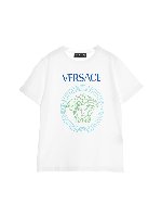 T-shirt logo Medusa bianca