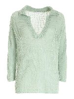 Maglia in cashmere verde
