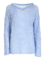 Pullover in cashmere azzurro
