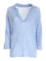 Maglia in cashmere azzurro