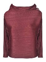 Blusa Cantabile pliss bordeaux
