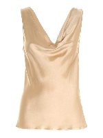 Top in raso beige