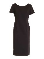 Abito con spacco sul retro nero