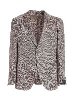 Giacca spinata marrone