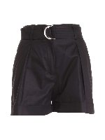 Bermuda shorts con risvolto neri