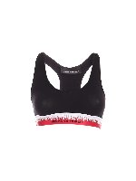 Top sportivo nero con logo