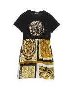 Vestito stampa Barocco nero