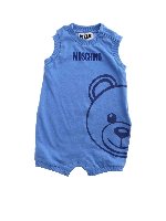 Pagliaccetto stampa Teddy azzurro