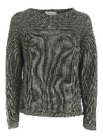 Maglione girocollo verde